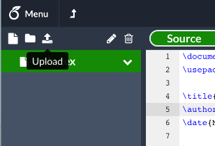 Overleaf - upload